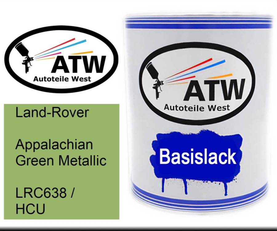 Land-Rover, Appalachian Green Metallic, LRC638 / HCU: 1L Lackdose, von ATW Autoteile West.